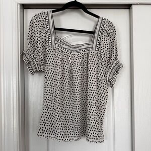 NWT Max Studio Polka Dot Blouse